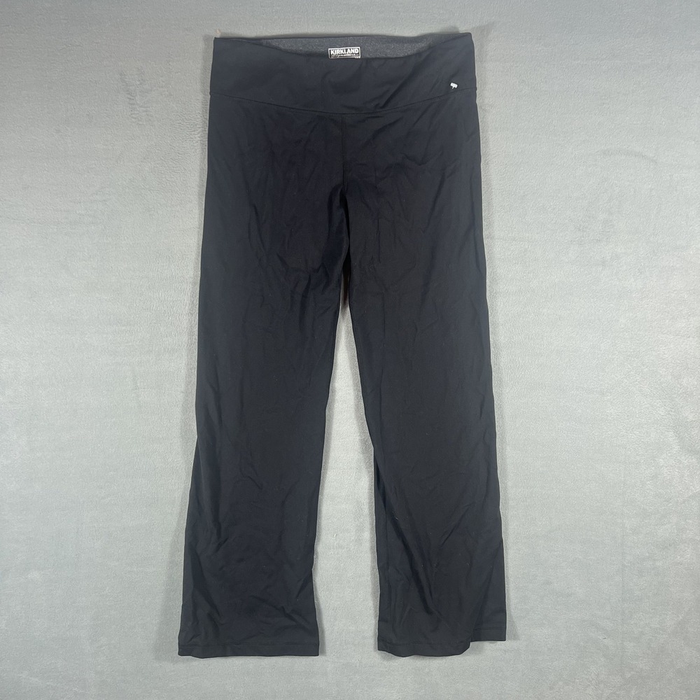 Kirkland Signature Women's‎ Black Activewear Pants Size M Short Yoga Athletic
